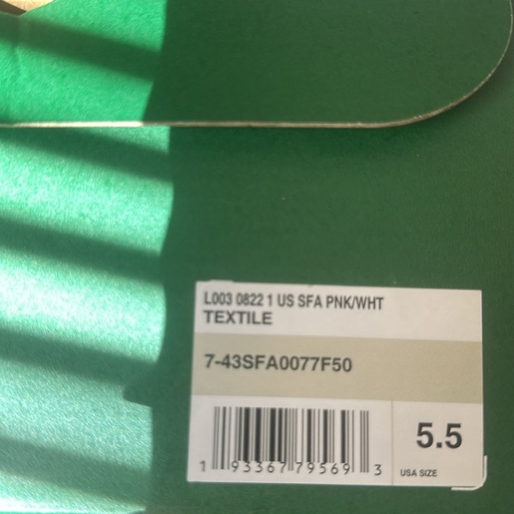 Lactose Pink, Red and White Women's Sneakers Size 5.5 - Picture 3 of 3